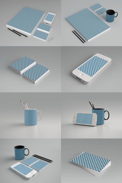 grid pattern product packaging 01psd layered 