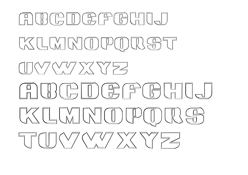 3d shapes font free download