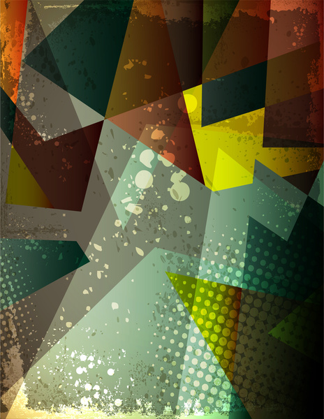 grunge geometric abstract background