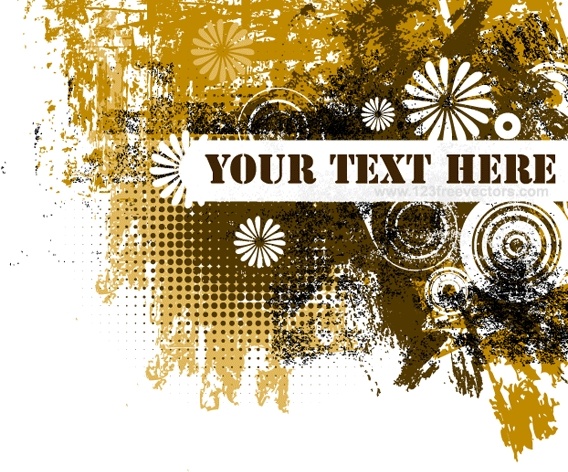Grunge text banner