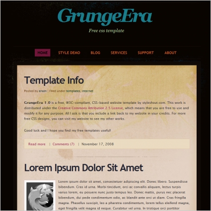 GrungeEra 1.0 Template