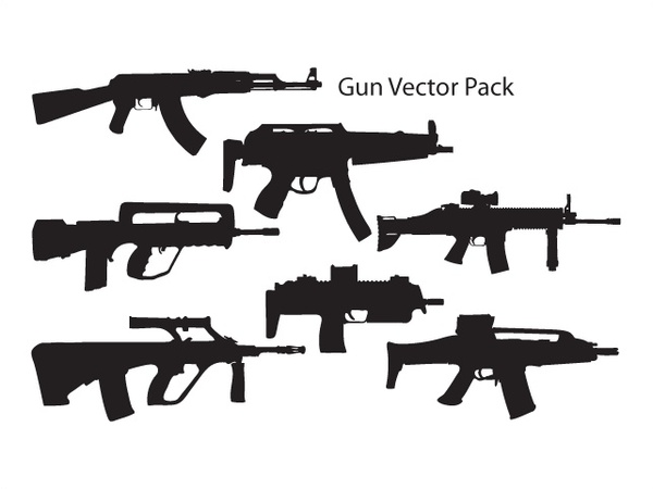 Download Gun Vector Pack Free vector in Adobe Illustrator ai ( .ai ) vector illustration graphic art ...