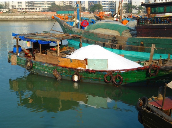 haikou city china boats