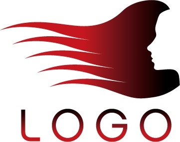 hair salon logo template vector