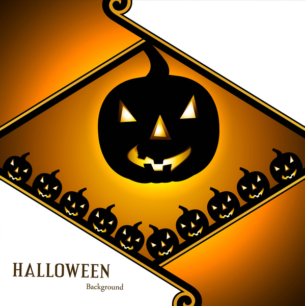 halloween party colorful card vector illustration design