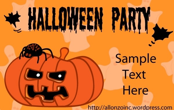 Halloween Party Invitation Card 1