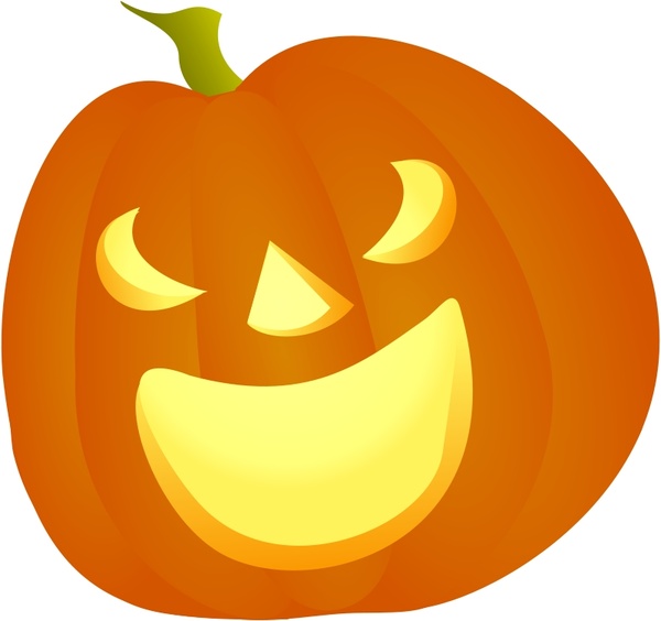 Halloween Pumpkin Smile Free vector in Open office drawing svg ( .svg ...