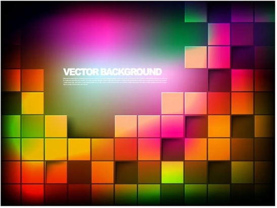 halo colorful vector background colorful box