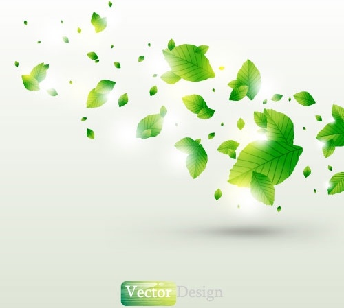 halo leaves background 02 vector