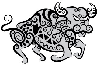 hand drawn cow decoration pattern vector