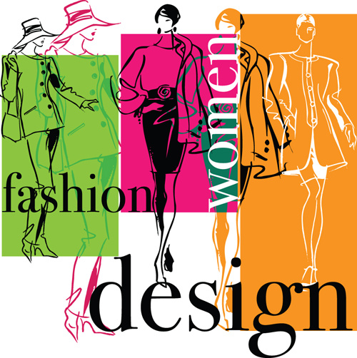 hand drawn fashion design elements vector 