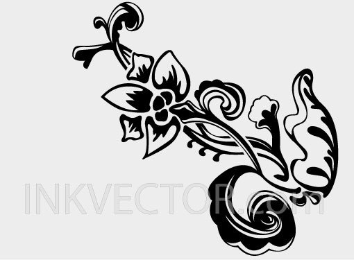 Hand Drawn Floral Vector