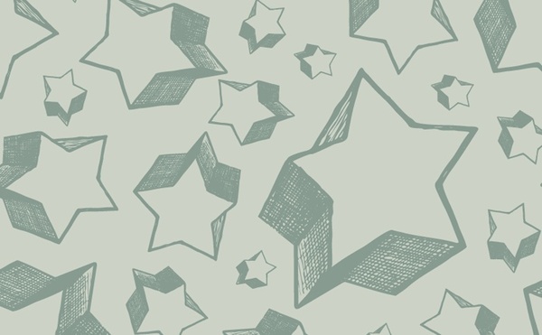 stars background 3d hand drawn style sketch