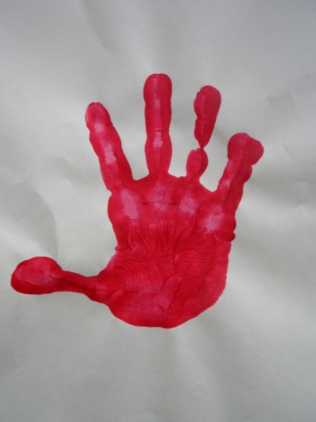 hand handprint child