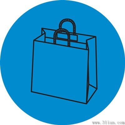 handbag icon dark blue background vector