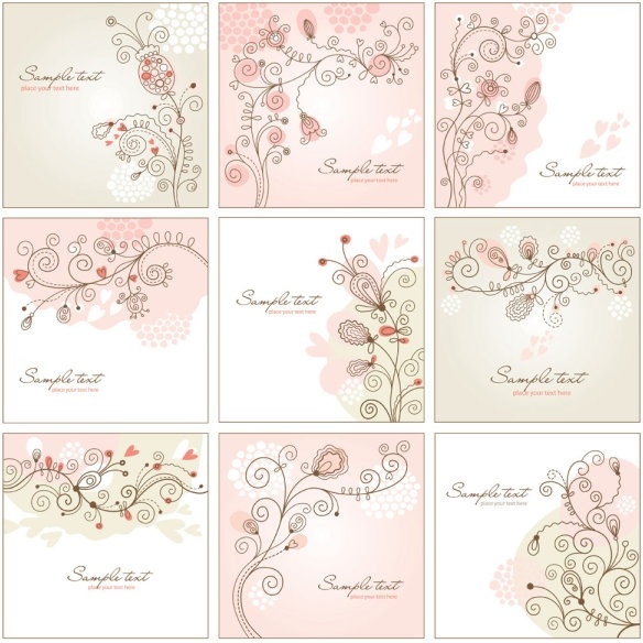 handpainted background pattern 01 vector