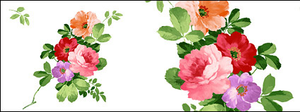 Hand-painted flowers layered material psd-3