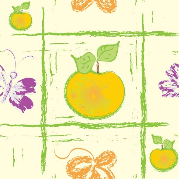 handpainted fruit background vector 4
