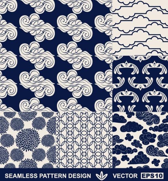 handpainted pattern background 02 vector