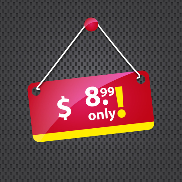 Hange price tags Vectors graphic art designs in editable .ai .eps