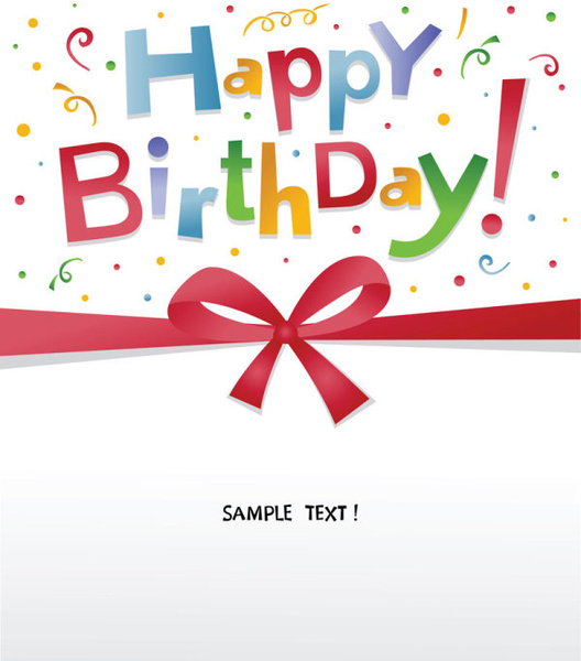 happy birthday design elements free vector 