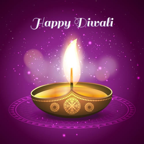 happy diwali india styles vector background vector