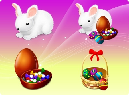 Happy Easter icons pack
