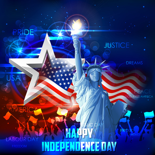 happy independence day design vectors 