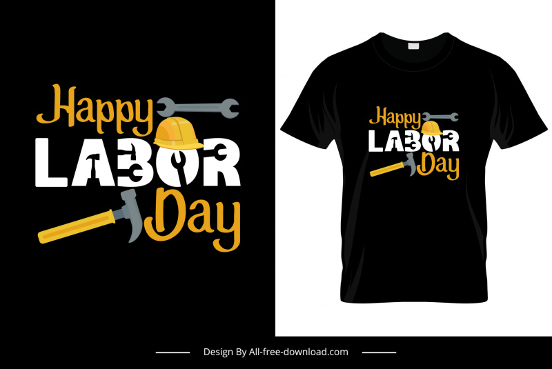 happy labor day tshirt template texts tools decor