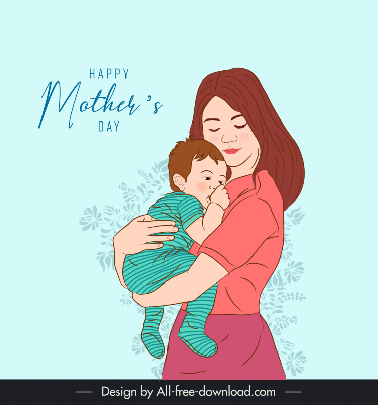Happy mother day card vectors free download 20,979 editable .ai .eps .svg  .cdr files