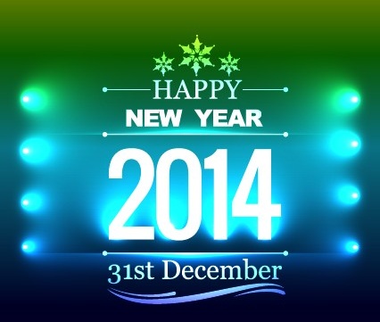 happy new year14 vector background 