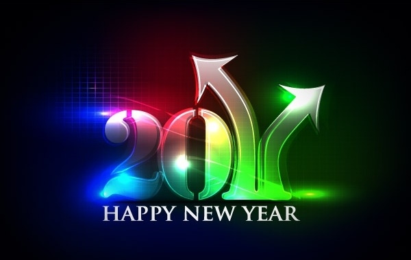 Happy new year 2011 eps Vector part02