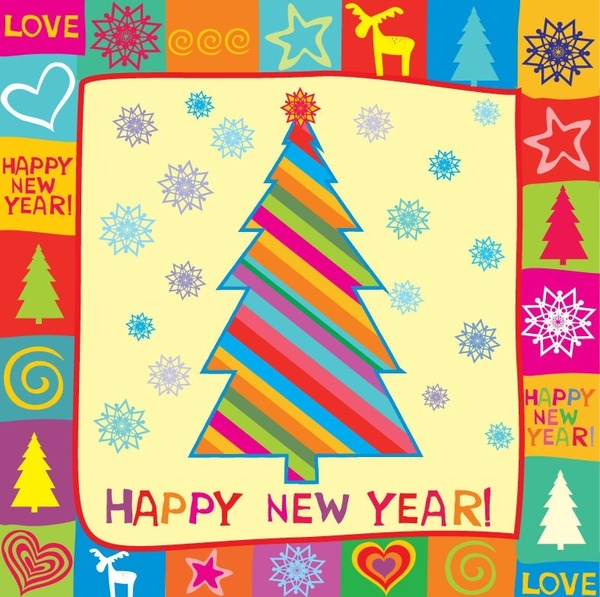 Colorful Hand Drawing Happy New Year Card 2019 Stock Photo - Download Image  Now - 2019, Art, Backgrounds - iStock