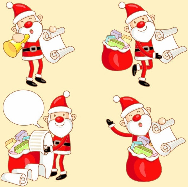 Happy Santa Claus Vector illustration