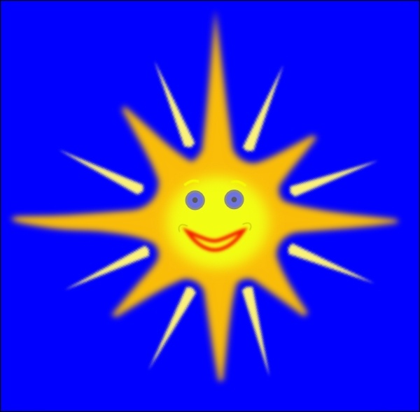 Happy Sun clip art