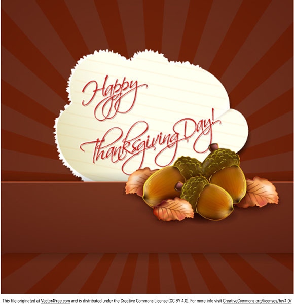 happy thanksgiving day vector
