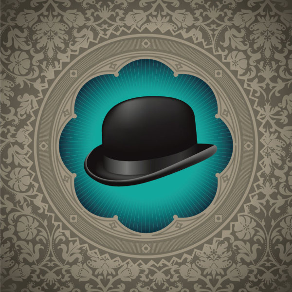 hat background free vector