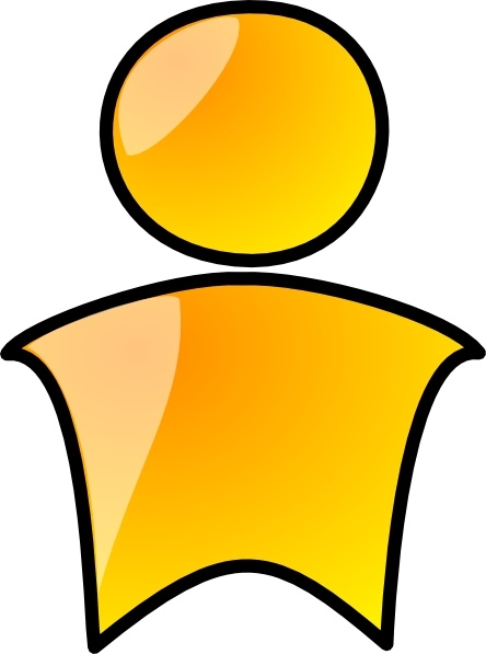 Head Symbol Yellow Person clip art