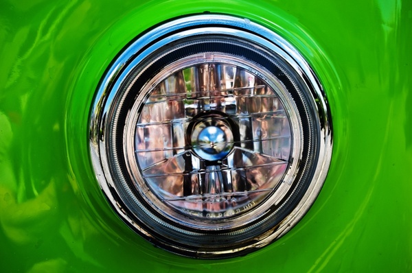 headlight from the car