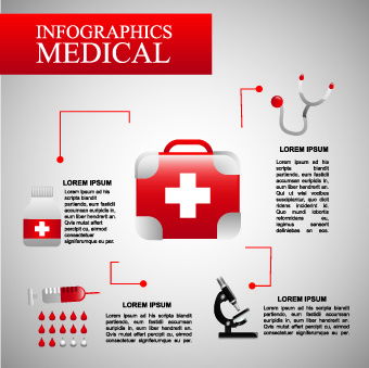 health with medical elements vector 