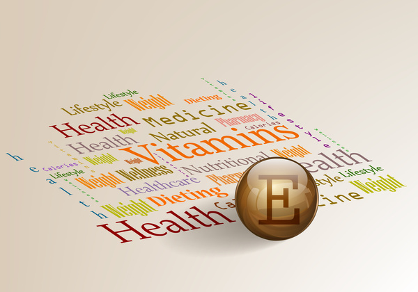 healthy advertisement banner illustration with vitamins
