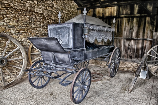 hearse horse drawn antique