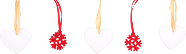 heart and snowflake decoration