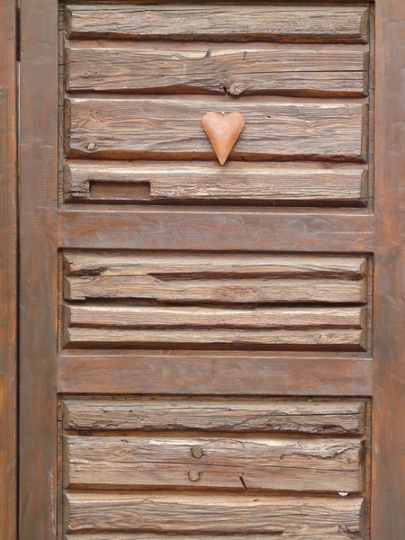 heart door wooden door