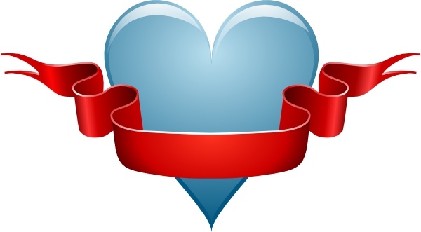 Heart Ribbon clip art