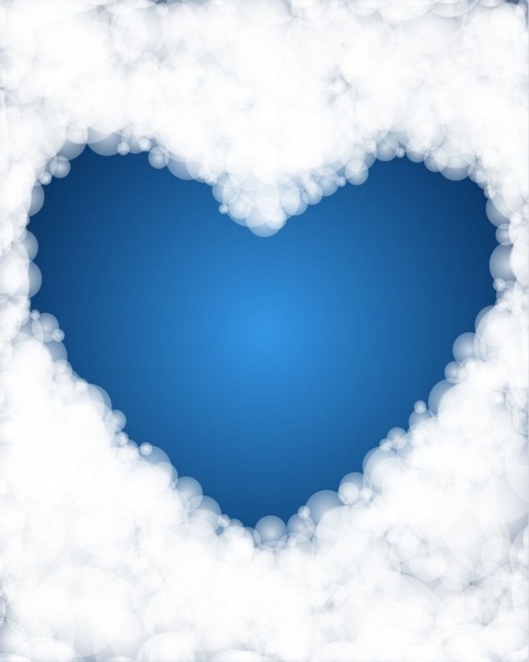 Heart Shaped Vector Background