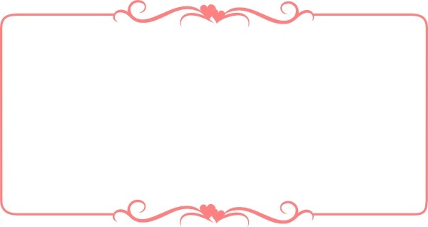 Hearts Border Frame clip art 