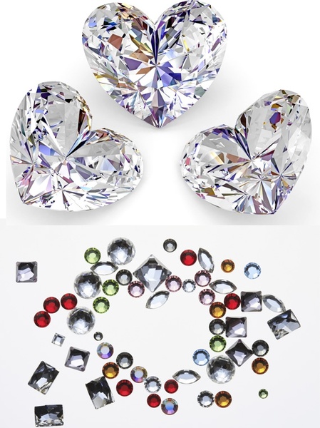 heartshaped bright diamond highdefinition picture