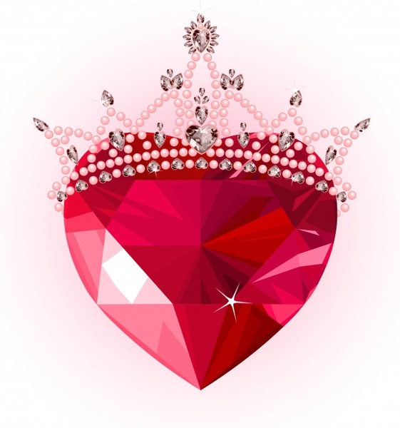 queen background crown ruby decor sparkling contemporary 3d
