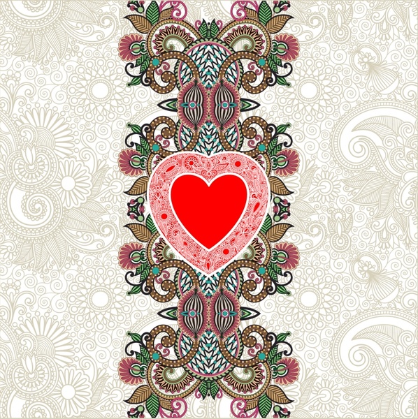 heartshaped valentine39s day card line art vector shading